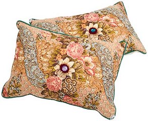 Floral Jewelled cushion