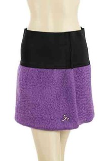 Mohair & wool Skirt purple/ black