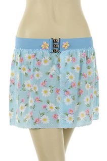 Pretty Blue Floral Skirt