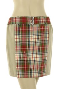 Skirt Khaki / Multi-Check