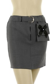 Skirt - Grey Linen