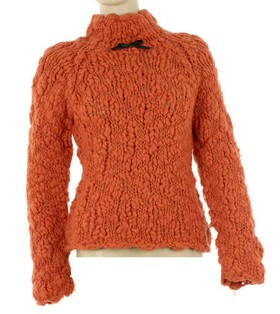 Sweater burnt orange wool